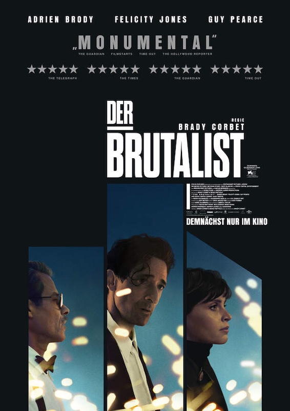 Filmkritik Der Brutalist - https://der-filmgourmet.de